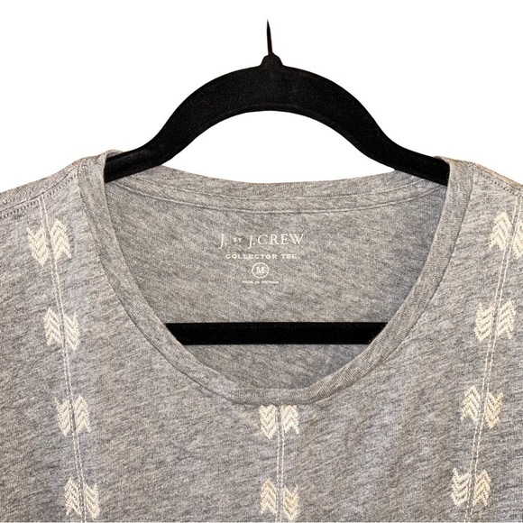 J. Crew Geometric Embroidered Collector Tee - Size M - Picture 3 of 4